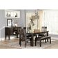 Ashley Haddigan 6-Piece Rectangular Dining Set in Dark Brown, , large