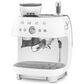 SMEG 81 Oz Espresso Coffee Machine with Grinder in White, , large