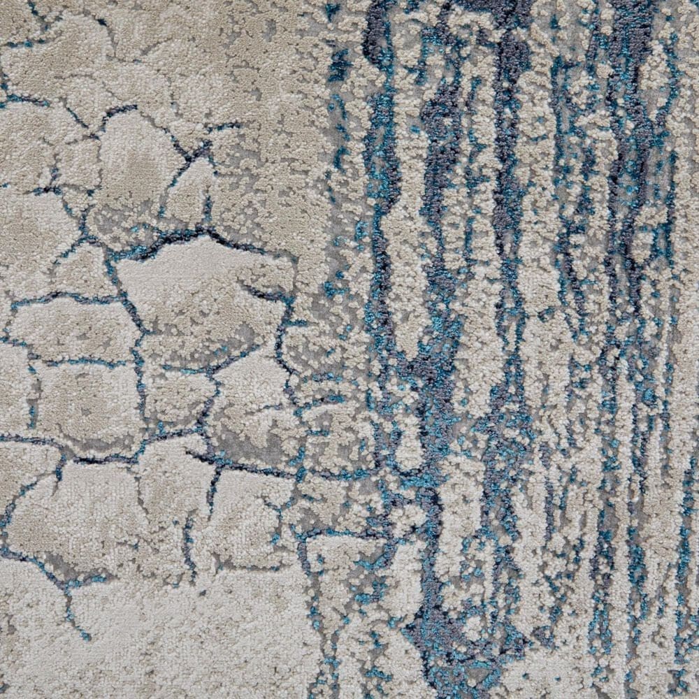 Feizy Indio 5&#39; x 8&#39; Blue and Beige Area Rug, , large