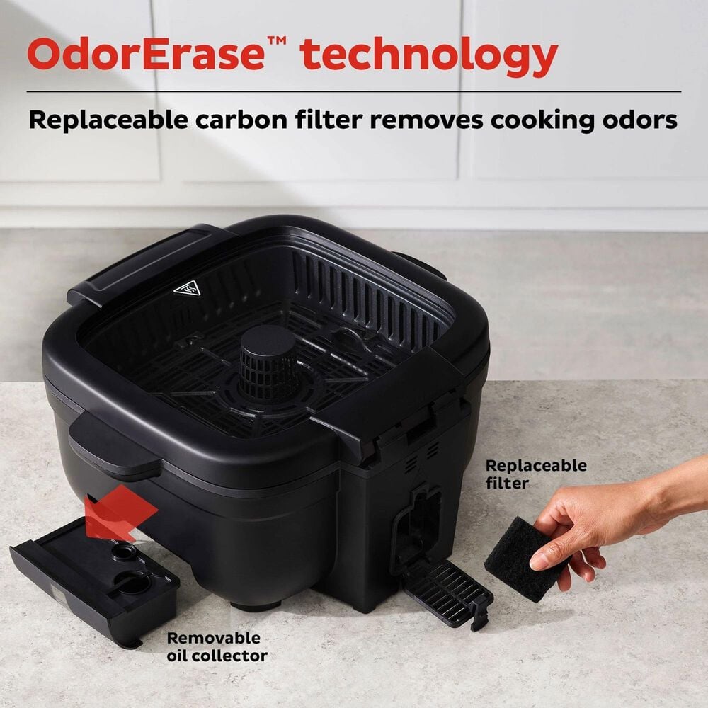 Instant Brands 4-Quart 6-In-1 Indoor Grill and Air Fryer in Black, , large