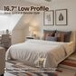 HOMLUX Plush Queen Mattress with Beige Headboard, , large