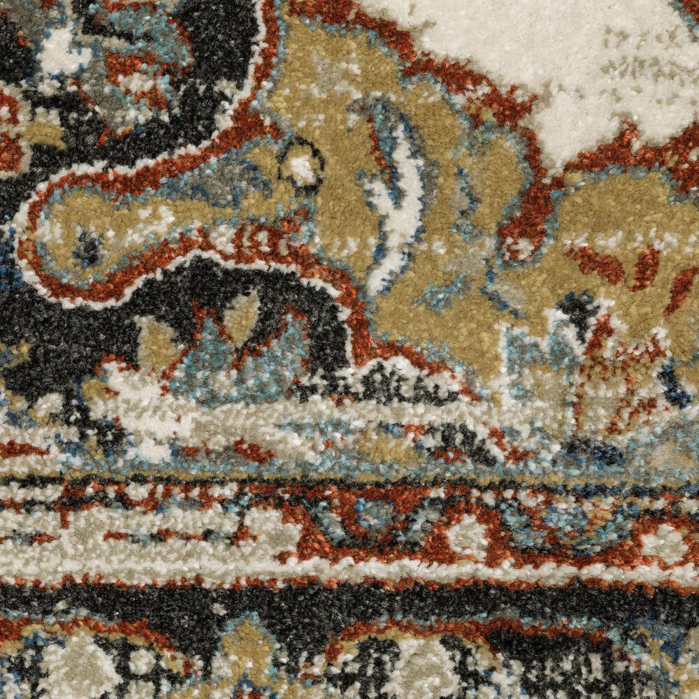 Oriental Weavers Venice Milan 5&#39;3&quot; x 7&#39;3&quot; Beige and Blue Area Rug, , large