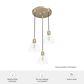 Hunter Van Nuys 3-Light Round Cluster in Alturas Gold, , large