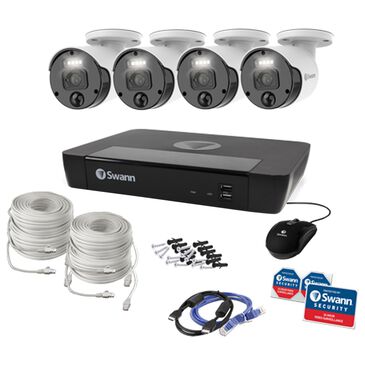 Swann Master Series 4K HD 4 Camera 8 Channel NVR Security System in White, , large