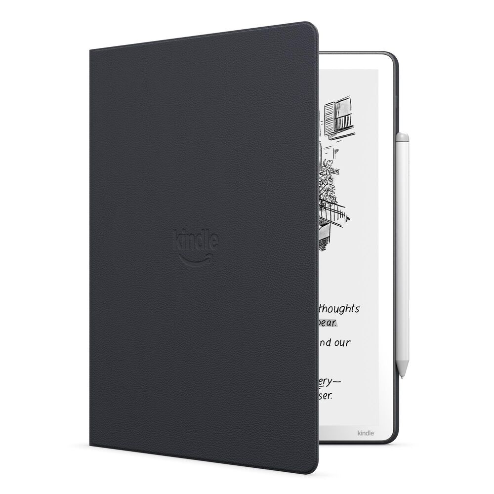 Amazon Kindle Scribe Folio Cover with Magnetic Attach - Plant-Based Leather in Graphite, , large