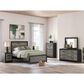 Ashley Broachmyn Full Panel Bed in Black and Gray, , large