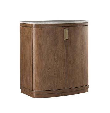 Riva Ridge Caden Bar Cabinet with Marble Top in Spiced Caramel, , large