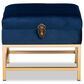 Baxton Studio Aliana Storage Ottoman in Navy Blue/Gold, , large