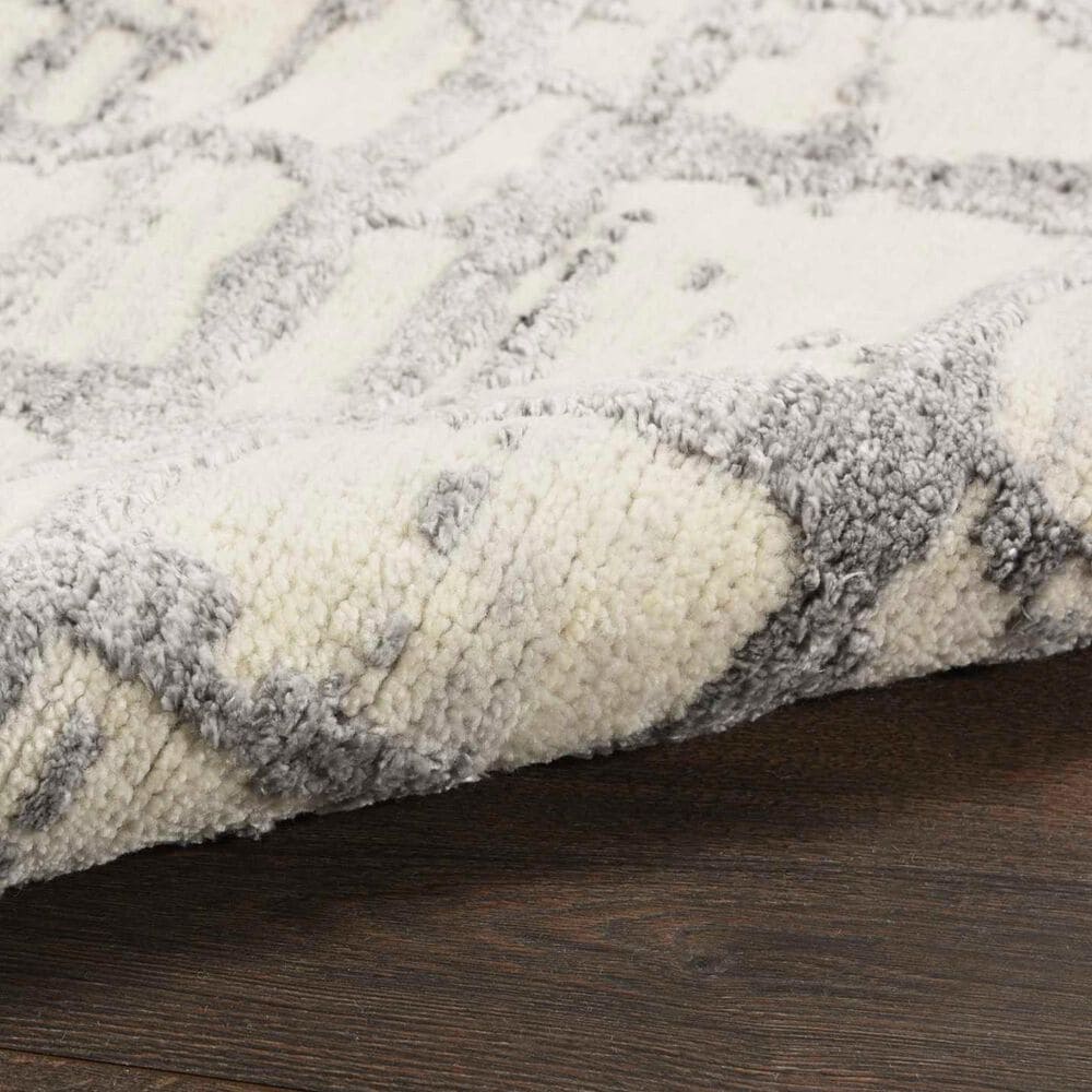 Nourison Luna 2&#39; x 3&#39; Ivory and Grey Area Rug, , large