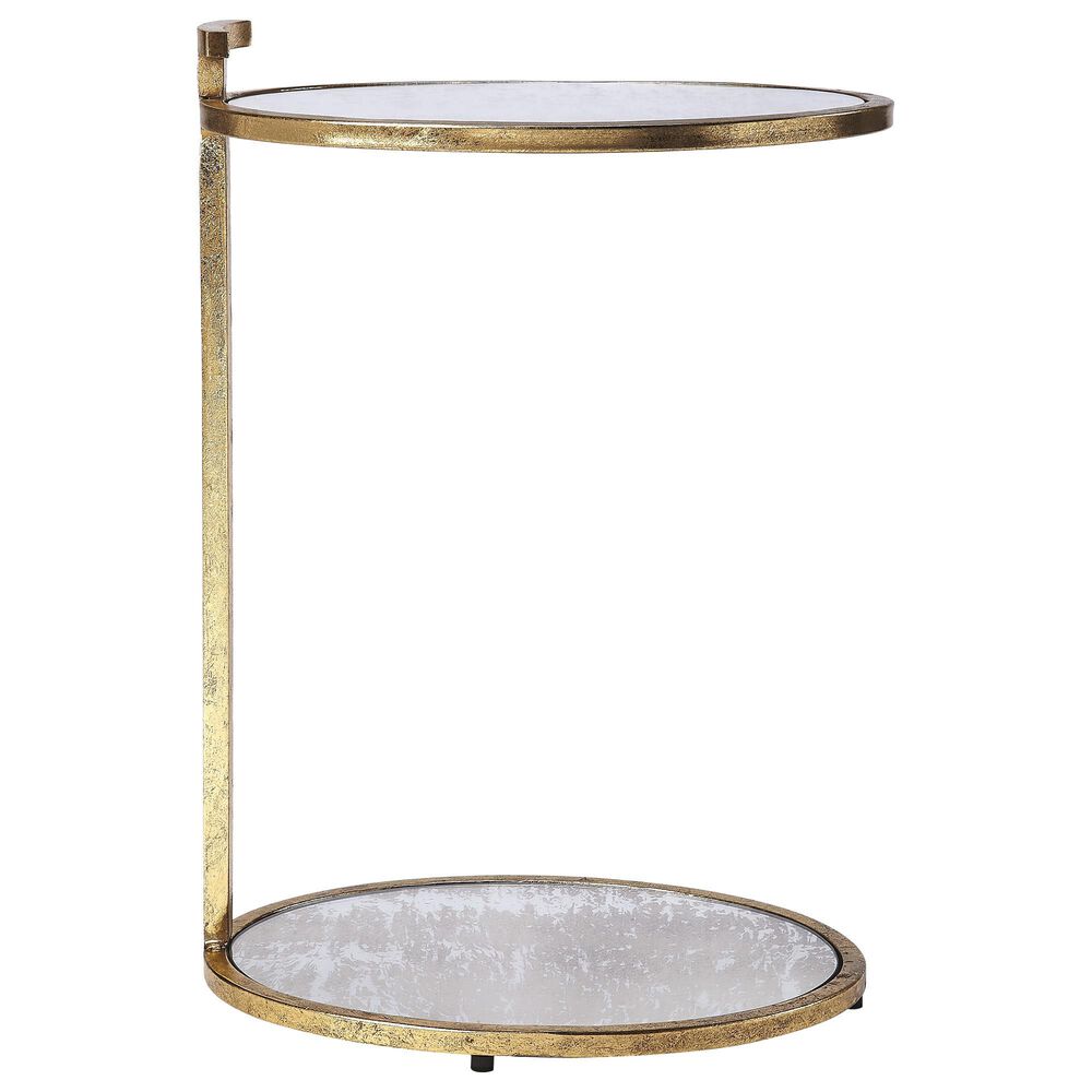 Butler Ciro Side Table in Antique Gold Leaf, , large
