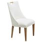 Fleming Furniture Co. Christopher 6-Piece Rectangular Dining Set with Wood and Fabric Side Chairs in Pecan, , large