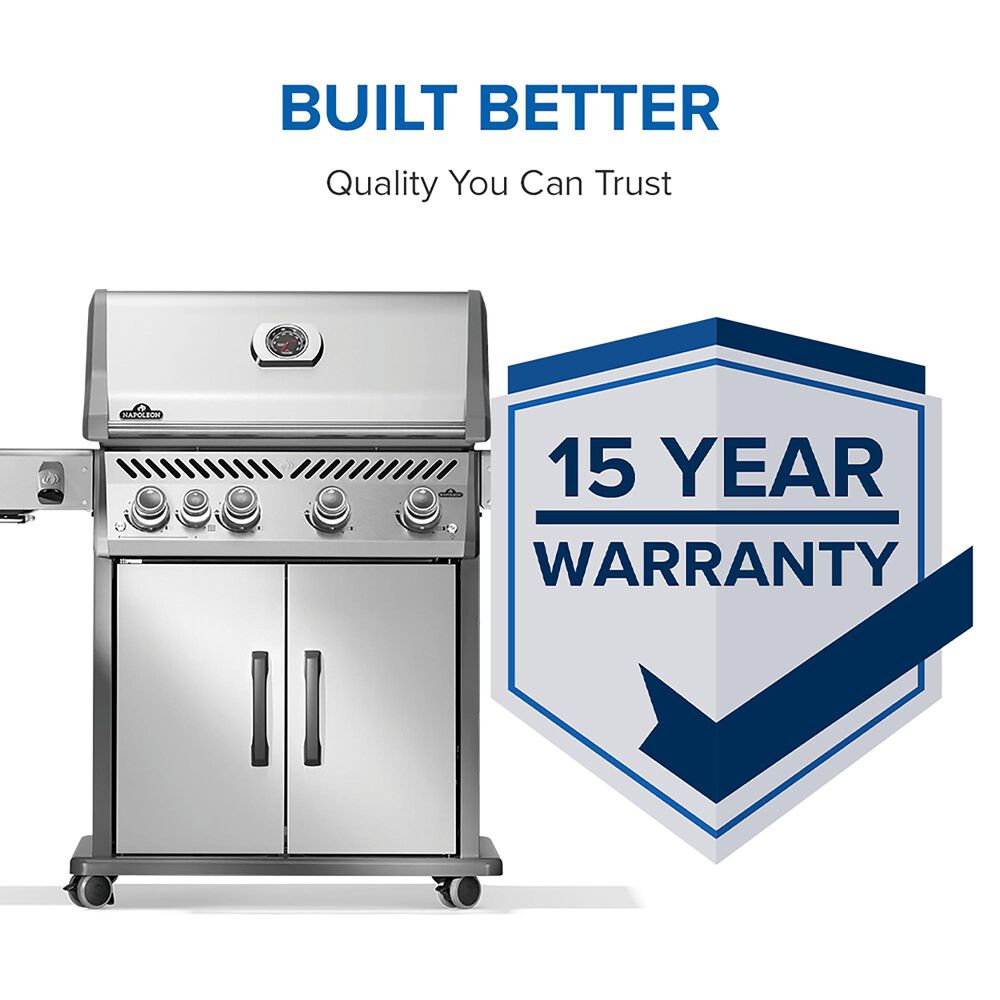 Napoleon Rogue PRO 525 SIB Propane Gas Grill in Stainless Steel, , large