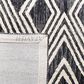Safavieh Micro-Loop MLP156H 5" Square Charcoal and Ivory Area Rug, , large