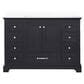 Lexora Home Dukes 48" Single Bathroom Vanity in Espresso with 2 cm White Quartz Top and Rectangular Sink, , large