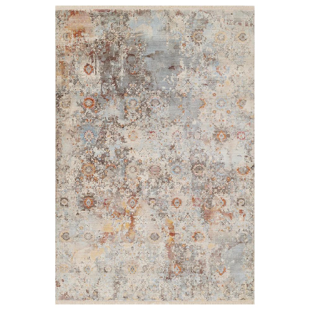 Momeni Izmir IZ-01 2" x 3" Tan, Blue and Rust Area Rug, , large