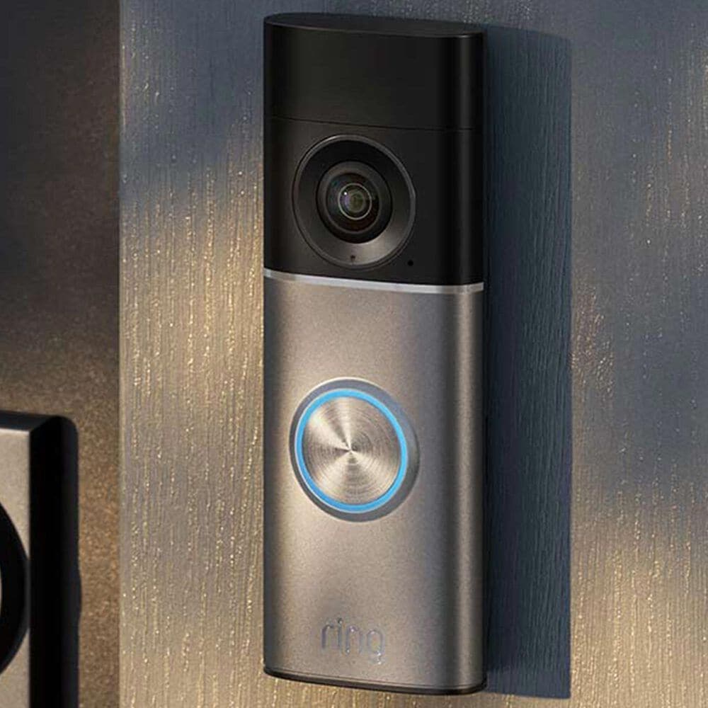 Ring Wired Doorbell Pro Power Over Ethernet with Retinal 4K in Deep Silver, , large