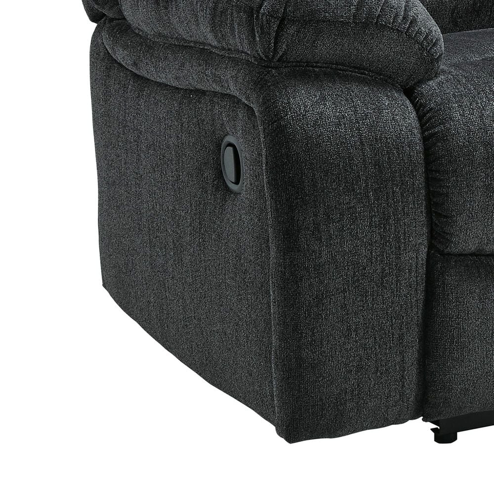Ashley Draycoll Manual Reclining Loveseat with Console in Slate, , large
