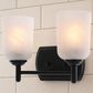 Vaxcel Laurelhurst 2-Light Bathroom Vanity in Matte Black, , large