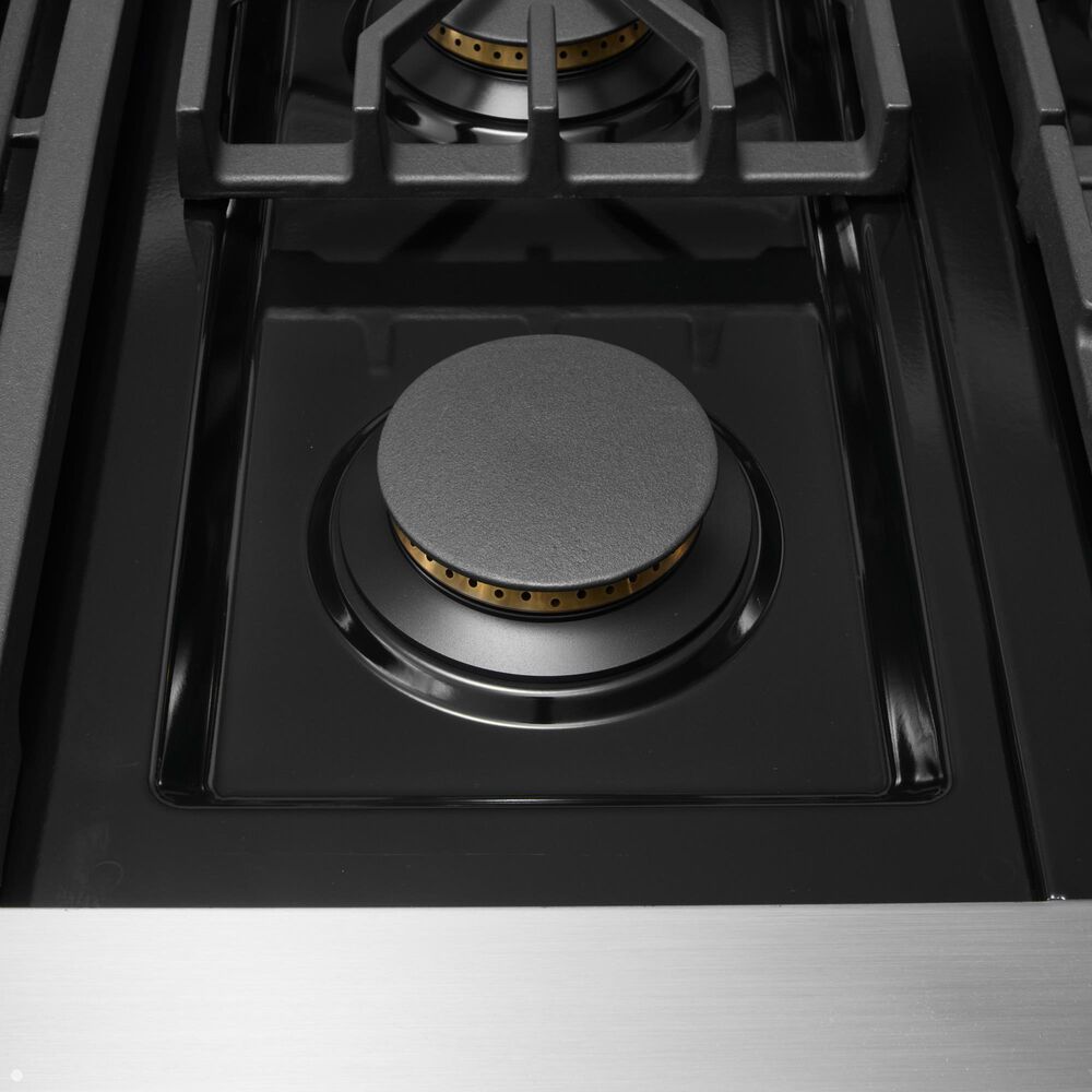 Viking Range 5 Series 48" Sealed Burner Gas Range with Brushed Brass Trim in Stainless Steel, , large