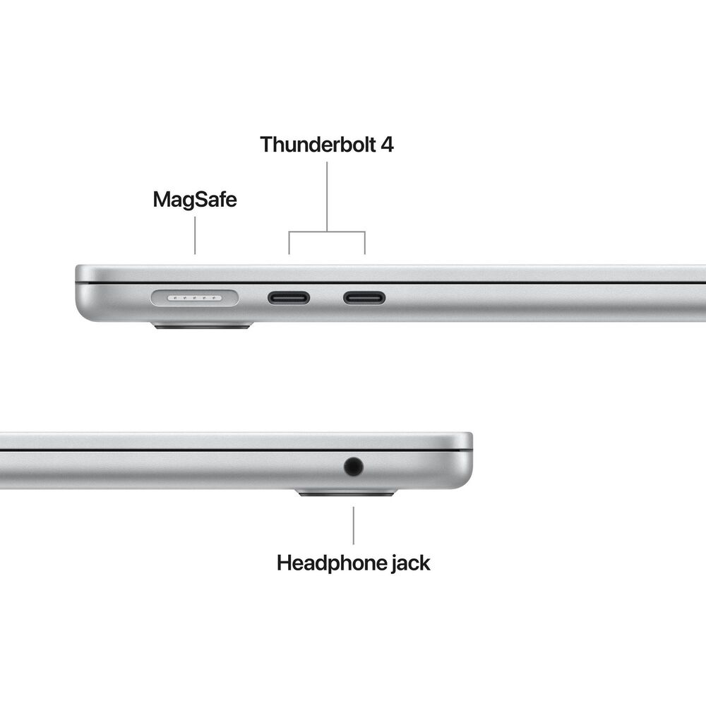 Apple 13" MacBook Air | Apple M5 Chip - 10-core CPU and 8-core GPU - 16GB RAM - 512GB SSD in Silver with 3-Year AppleCare+, , large