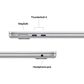 Apple 13" MacBook Air | Apple M5 Chip - 10-core CPU and 8-core GPU - 16GB RAM - 512GB SSD in Silver with 3-Year AppleCare+, , large