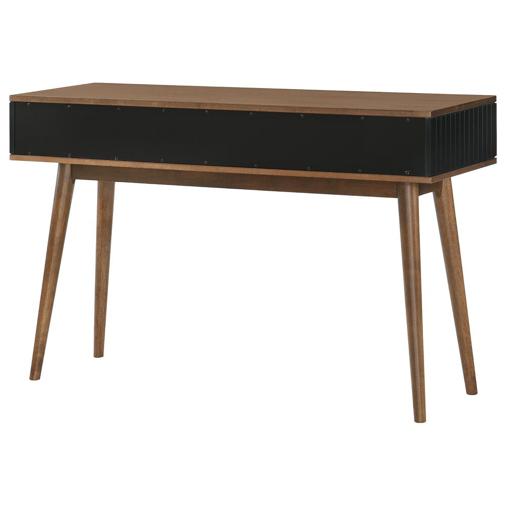Armen Living Amigo Console Table in Black and Walnut, , large