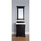 James Martin Vanities Brookfield 26" Single Bathroom Vanity in Antique Black with 3 cm Arctic Fall Solid Surface Top and Rectangle Sink, , large