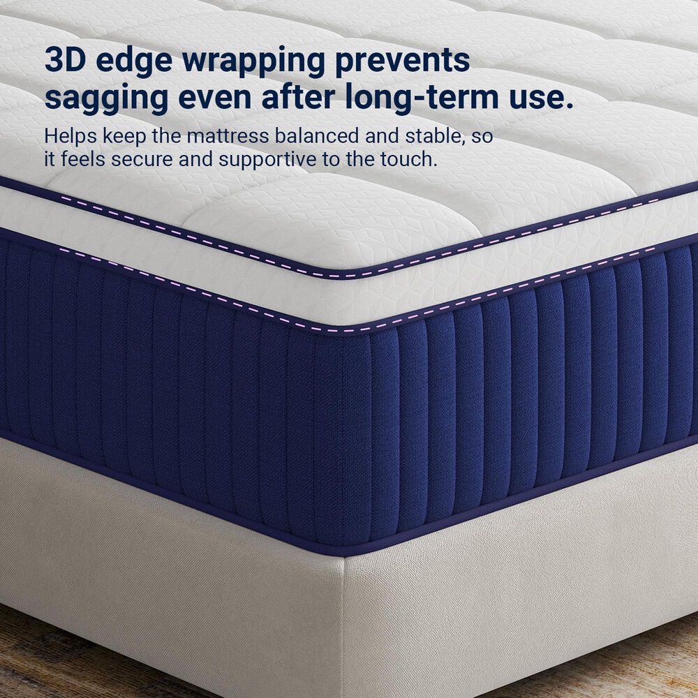 Avenco Spring Thread 10" Medium Queen Mattress in a Box, , large
