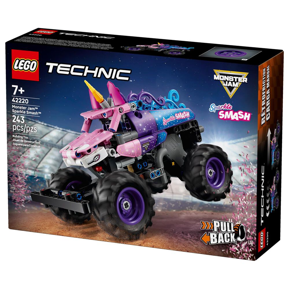 LEGO Technic Monster Jam Sparkle Smash Pull-Back Building Set, , large