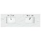 James Martin Vanities Amberly 72" Double Bathroom Vanity in Walnut with 3 cm Arctic Fall Solid Surface Top and Rectangular Sinks, , large