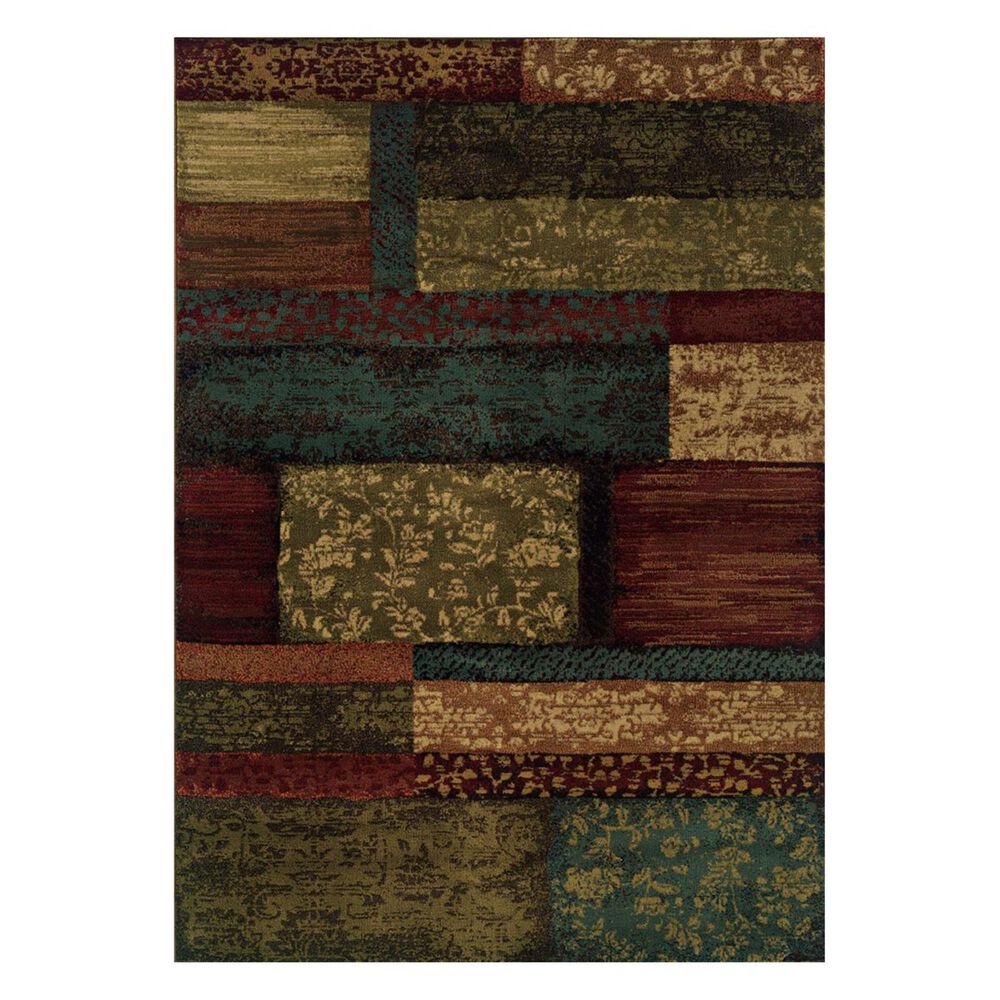 Oriental Weavers Emerson 2480C 1'10" x 3'3" Brown Scatter Rug, , large