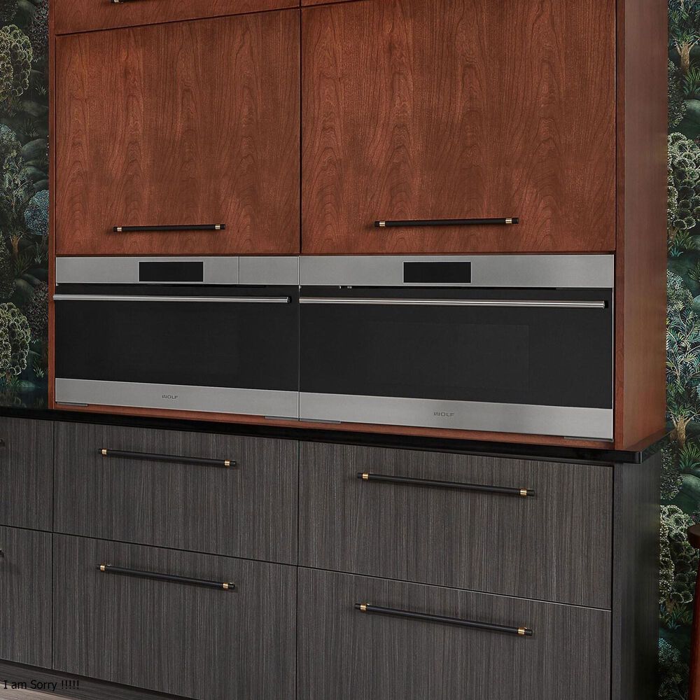 Wolf Appliances 1.6 Cu. Ft. E Series Transitional Drop-Down Door Microwave Oven in Stainless Steel, , large