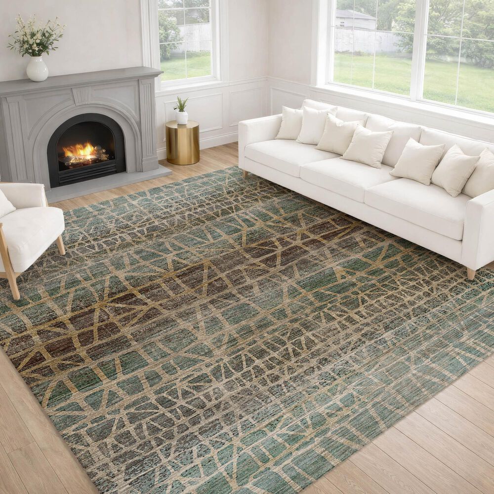 Dalyn Rug Company Nexus NX1 Teal 9' x 12' Area Rug, , large