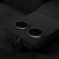 HOMLUX 65" Futon Sleeper Sofa Bed with Adjustable Backrest and Cup Holders in Black, , large