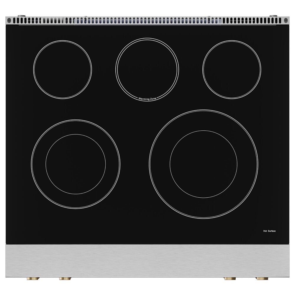 Thor Kitchen Gordon Ramsay 4.55 Cu. Ft. 30&quot; Professional Electric Range with Bronze Handle Kit in Stainless Steel, , large