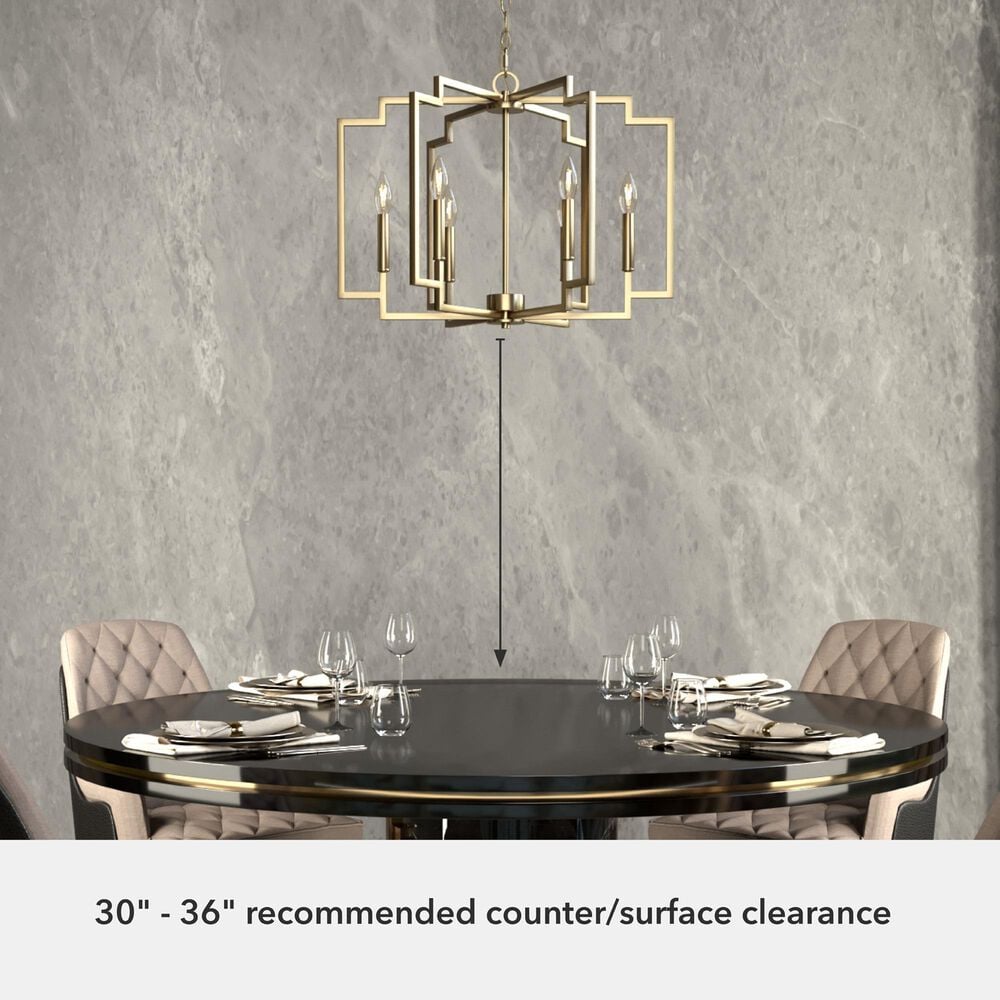 Hunter Zoanne 24&quot; 6-Light Chandelier in Alturas Gold, , large