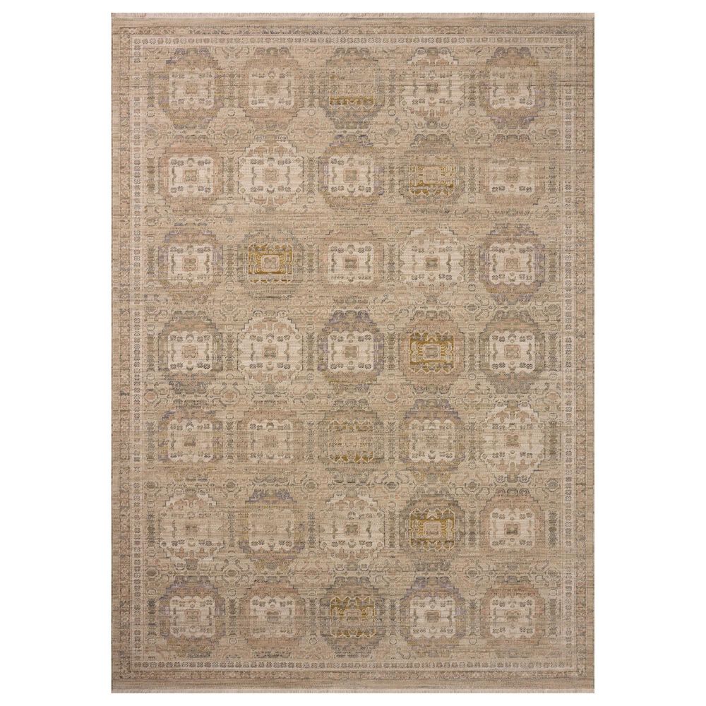 Loloi Reign Linen and Lilac 4" x 6" Area Rug, , large