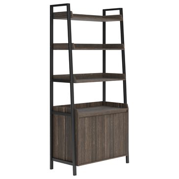 Ashley Zendex Bookcase in Dark Brown and Black, , large