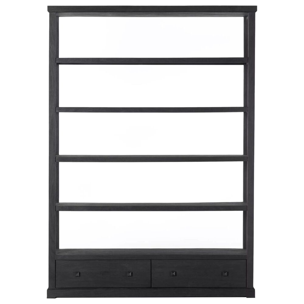 Four Hands Maya Woodmore 5-Shelf Bookcase in Dark Totem, , large