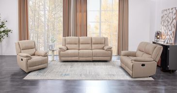 Oxford Furniture 3-Piece Power Reclining Set with Power Headrests in Madrid Beach, , large