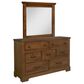 Viceray Collections Cool Rustic 7-Drawer Dresser with Mirror in Amber, , large