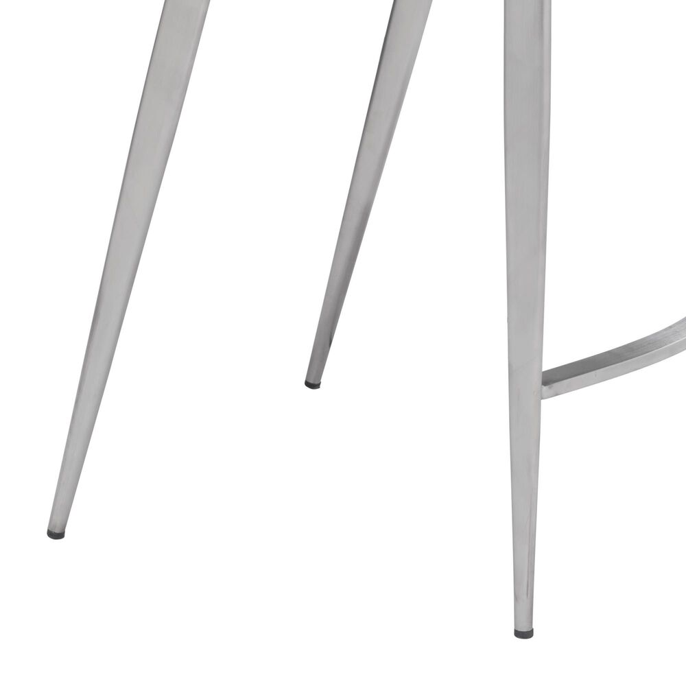Zuo Modern Magnus Counter Chair in White/Silver &#40;Set of 2&#41;, , large