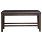 Ashley Haddigan 25.38 Faux Leather Dining Bench in Dark Brown, , large
