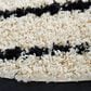 Safavieh Venus Shag VNS603A 6"7" Round Ivory and Black Area Rug, , large