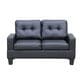 Titanic Furniture Betty Stationary Loveseat in Black, , large