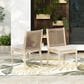 Hearth and Haven Cordoba Outdoor Dining Chair with Yellow Rope in Beige (Set of 2), , large
