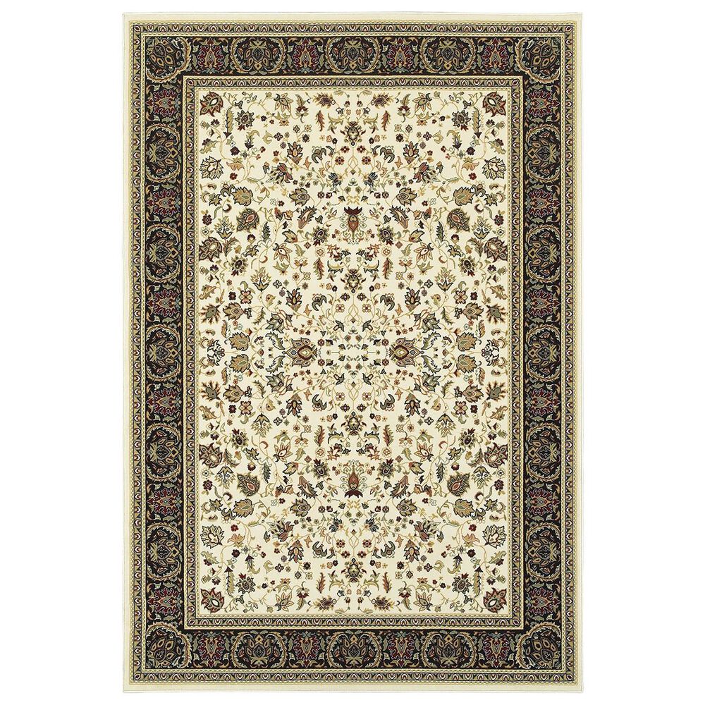 Oriental Weavers Kashan 108X1 9"10" x 12"10" Ivory Area Rug, , large