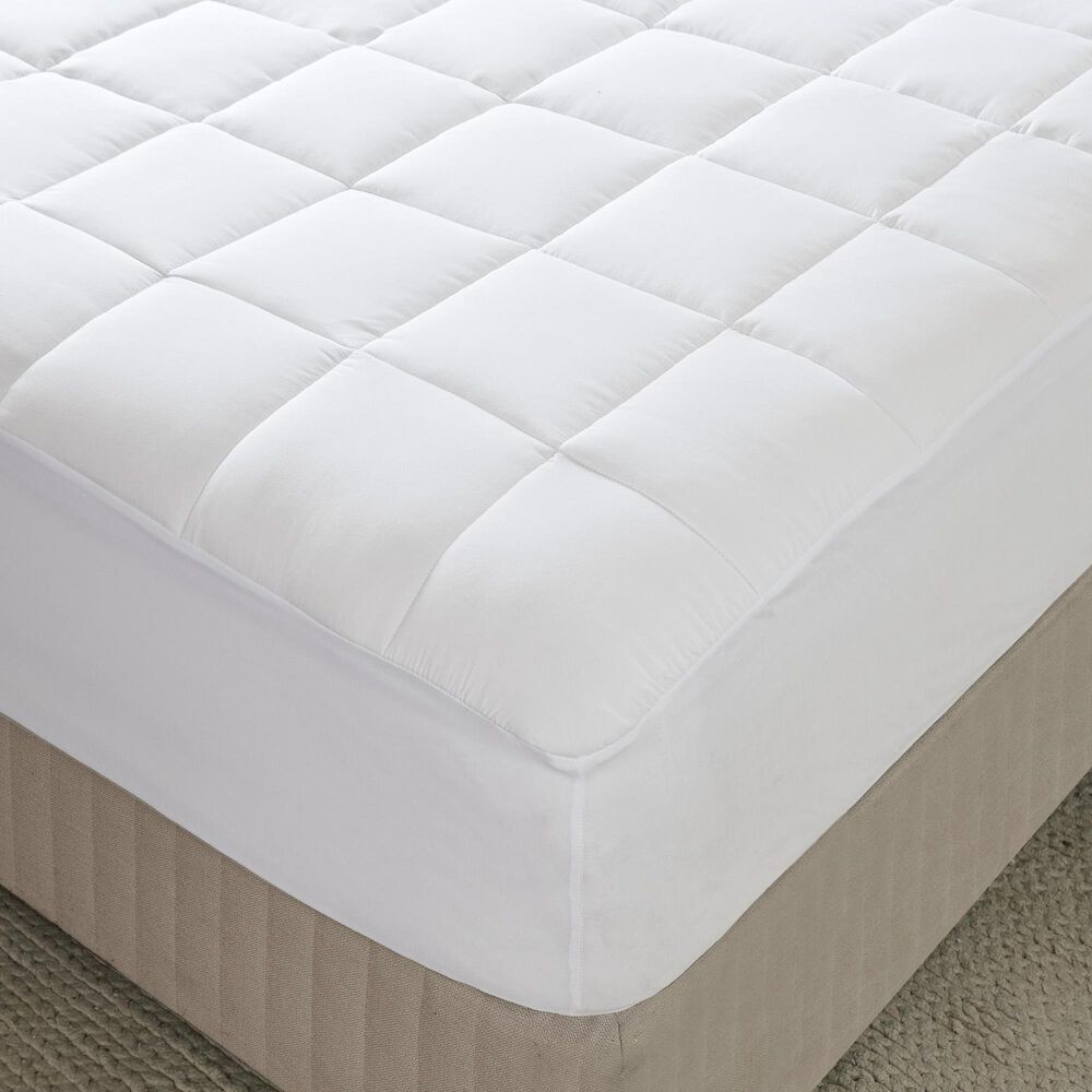 Hampton Park Highline Queen 3M Microfiber Mattress Pad in White, , large