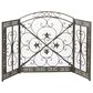 Maple and Jade 52" x 31" Fireplace Screen in Black, , large