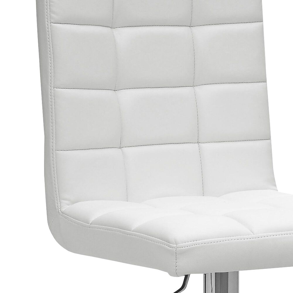 CorLiving Adjustable Bar Stool in White &#40;Set of 2&#41;, , large